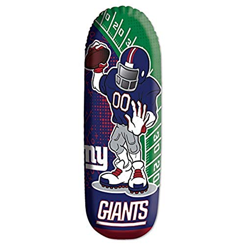 Fremont Die NFL New York Giants Bop Bag Inflatable Tackle Buddy Punching Bag, Rookie: 36" Tall, Team Colors