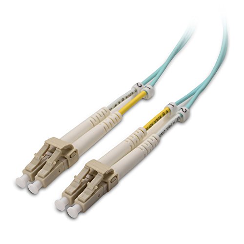 Cable Matters 10Gb 40Gb OFNP Plenum Rated Multimode Duplex 50/125 OM3 Fiber Cable (Fiber Optic Cable, LC to LC Fiber Patch Cable) 164.0 Feet / 50m