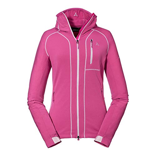 Montego Fleecejack met all-over motief in rookblauw online kopen | P&C