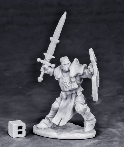 ThinkandPlay Bones - Crusader Champion Attacking W3 Miniatures