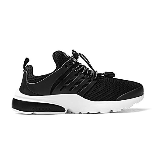 Ziitop Boys Girls Sneakers Kids Running Sports Tennis Athletic Slip On Walking Jogging Shoes Non-Slip Lightweight Breathable Shoes For Little Kids/Big Kids Black thumb #5