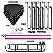 Dance Pole Stage Kit - Professional 45mm Stripper Pole Spinning Static Dancing Pole Removable Portable Dance Pole Stage with Mobile Trolley for Indoor Outdoor Performance, Height 3.1m