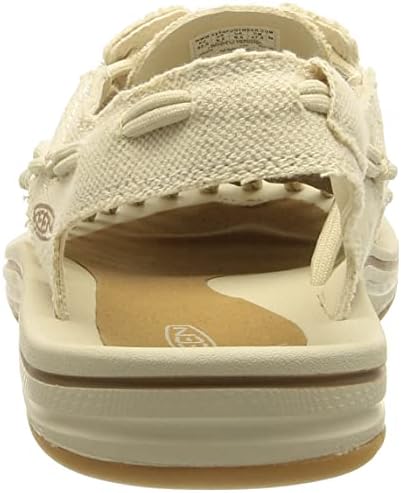 KEEN Men's Uneek Two Cord Sandals, Natural Canvas/Birch, 9.5 | Image 2