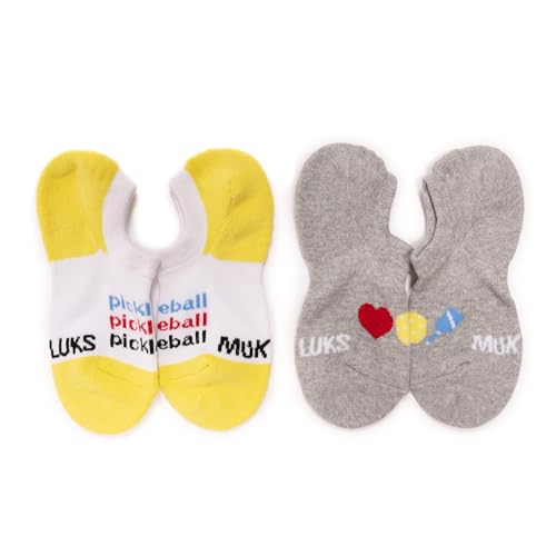 Image of MUK LUKS Womens Set of 5 Pickleball No Show Socks