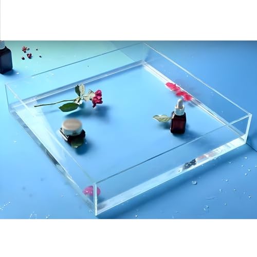 Réservoir d'eau acrylique de 5 mm pour photographie et rangement créatif