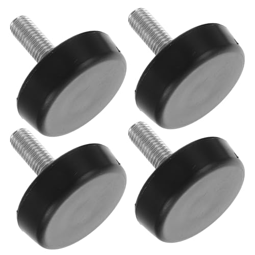 Housoutil Accesorios de Montaje para Equipos de Entrenamiento Patas Ajustables y Ventosas Antideslizantes, Tornillos para Cintas de Correr y Máquinas de Fitness, 4 Piezas para Uso Doméstico