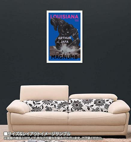 Amazon.co.jp: ポスター アーサー ジャファ Magnumb Blue 2017 額装品
