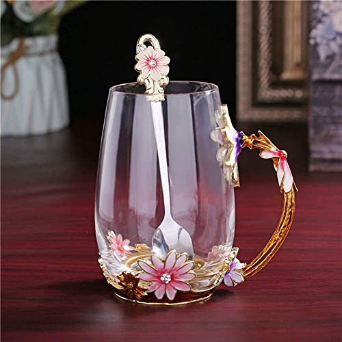 daisy-Flower-Glass-Mugs-Tea-Cup-with-Steel-SpoonTea-Lovers-Gifts-for-WomenWifeMomFemale-FriendsBirthdayMothers-Day-Valentines-dayChristmas