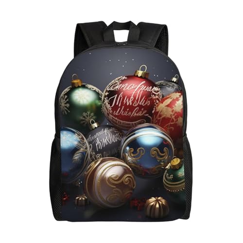 Mochila para senderismo unisex con diseño navideño impermeable miniatura 1
