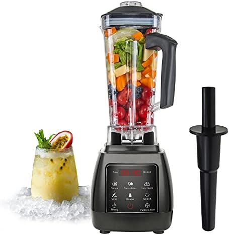 eklipt Blender Smoothie Maker with Touchscreen, 2000W Professional Countertop Blender 8 Adjustable Speeds, 6 Preset Programs 2L BPA-Free Tritan Pitcher, Pulse Function,6 Titanium Stainless Steel Blade