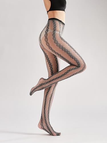 Image of Sahabowi Women Pantyhose, Sheer High Waist Tights, Control Top Stockings, Super Elasticity& Thin Legging