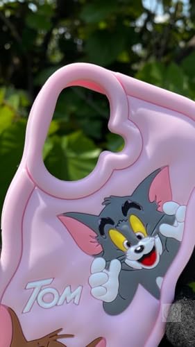 Image of MIDOS Back Cover Compatible with iPhone 17, 3D Soft Silicone 3D Cute Cartoon Full Protective Case for iPhone 17 (Baby Pink)
