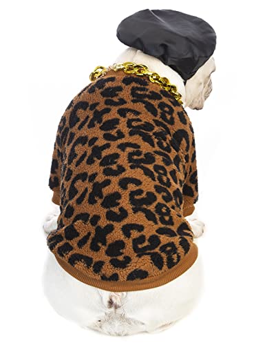 Coomour Winter Dog Sweater Pet Clothes With Black Hat And Gold Collars Puppy Thickening Warm Shirts For Dogs (Xs) #TOP4