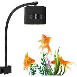 Lominie LED Aquarium Light, 70W Full Spectrum Planted Fish Tank Light, Dimmable Clamp Aquarium Light with Gooseneck, for 50 Gallon Freshwater Planted,Refugium Algae, Tropical Fish Tank