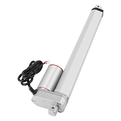 250mm Stroke Linear Actuator, 24V Speed Maxs Load Heavy Duty Duarable Motor, Stroke High Duty 750N Straight Line Electric Linear Actuator 24V, Adjustable Stroke Length