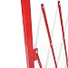 Absperrgitter HWC-B34, Scherengitter Zaun Schutzgitter ausziehbar, Alu rot-weiß - Höhe 153cm, Breite 36-300cm