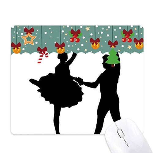 Tapis de souris de jeu de Noël antidérapant grand confort motif danseuse