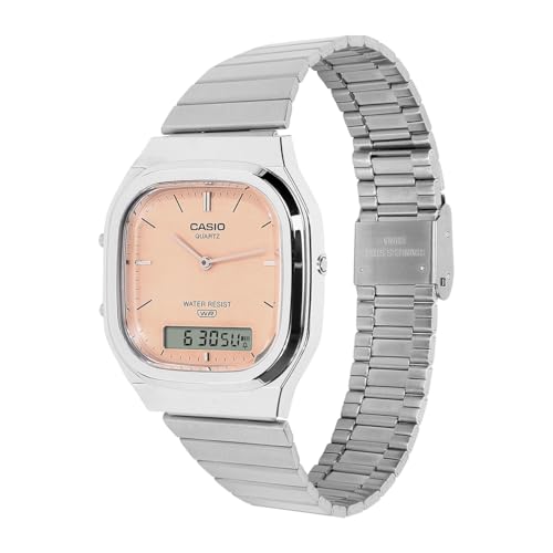 Image of Casio Vintage AQ-240E-4ADF Analog-Digital Orange Watch Unisex (D430)