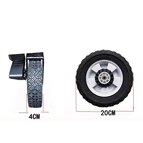 CRBUDY Robuster, zusammenklappbarer Gartenwagen, zusammenklappbarer Bollerwagen, zusammenklappbarer Ziehwagen, Handwagen, Strandwagen, zusammenklappbarer Karren, Wagen, LKW (B) – Bild 3