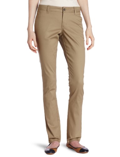 Pantalon skinny Dickies Girl en coton regular kaki avec 4 poches pour fille