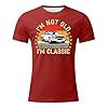 Men's Short Sleeve Summer T-Shirt Lightweight Casual Shirt Urban Tops Outdoor Comfortable Streetwear T-Shirt Leisure Sports Shirt Men's T-Shirt, Brick Red, XL #1