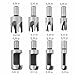 HZACHYX 8-Piece Set of Wooden Plug Drill bits, Used for Woodworking Hole Saw Cutting Tools, Cylindrical Claw Type Round Wood Tenon Drill, Woodworking Hole Opener