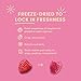Tru Fru Freeze Dried Raspberries in White & Dark Chocolate, Chocolate Covered Fruit, Freeze Dried Fruit and Gluten Free Candy, Non-GMO & Kosher Sweet, Perfect for Travel & On the Go (3.4oz) 6 Pack