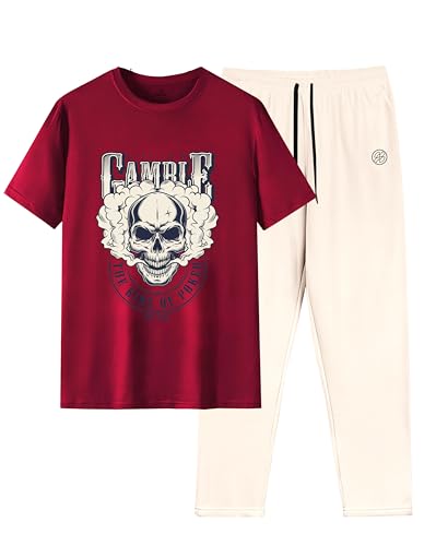 Image of AUSK Mens Tracksuit set of T shirt and Trackpant