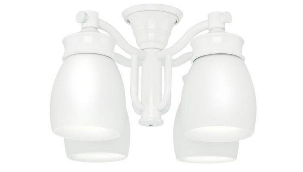 Casablanca 99088 Outdoor 4 Light Fixture, Snow White