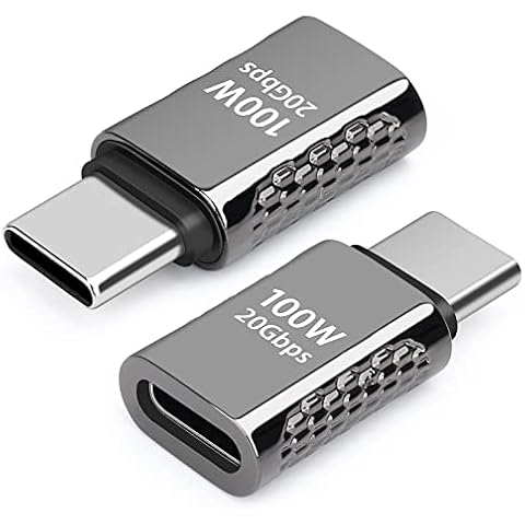 USB C Male to Female Adapter Pack of 2 Cover