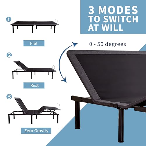 Image of Dyonery Adjustable Bed Frame Full Size Electric Adjustable Bed Base