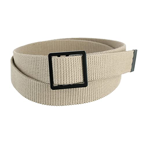 CTM Men's Military Grade Belt with Open Face Buckle