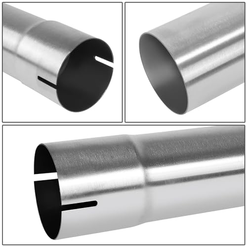 Image of DNA MOTORING 16Pcs 2 Inches Stainless Steel DIY Custom Exhaust Tubing Mandrel Bend Pipes Straight & U-Bend Kit, Universal Fit, ZTL-20SS