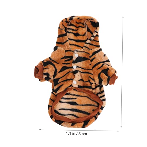 Disfraz de Tigre para Perro en Franela Talla L miniatura 5
