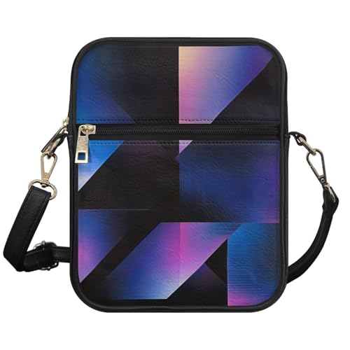 Messenger Bag for Men Small Size with Zipper Closure Cell Phone Bag Wallet Purses Adjustable Strap