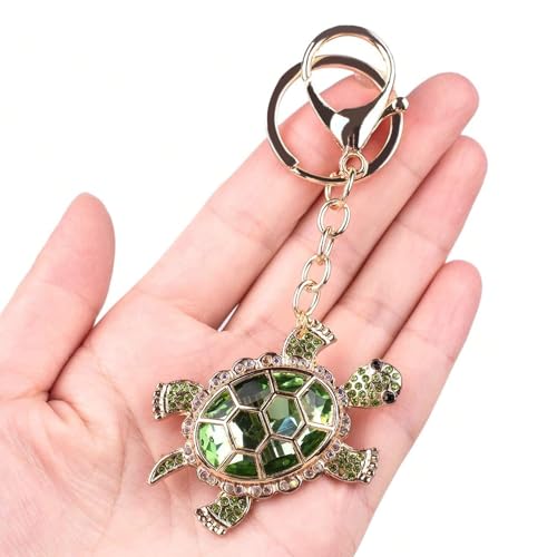 Angyape Turtle Keychain Purse Bag Charms for Handbags Cute Keychains for Car Keys Heart Accessories Lucky Gifts for Women