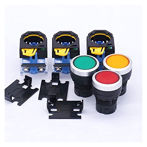 Interrupteur à bouton-poussoir 22mm AMSH longue durée de vie 1NO 1NC 440V 10A