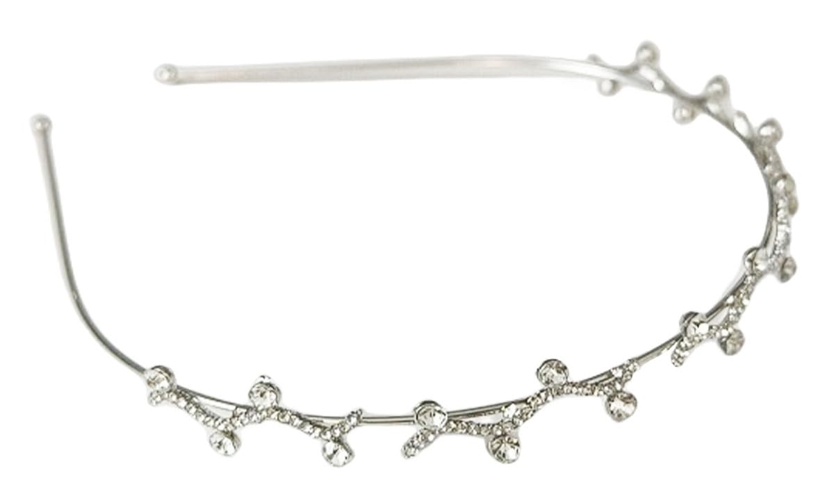scicent Hair Bands for Women Sliver Rhinestone Hairband Crystal Diamond Headbands Fashion Pearl Head Band Bling Vintage 80s Hair Accessories for Women Girls