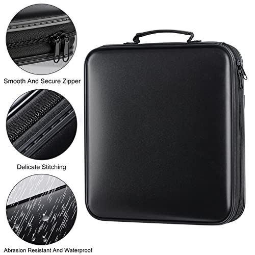 Timcorr Dvd Storage Cd Case Holder: 160 Capacity Cd Sleeves Black Disc Cases Binder For Car - Cd Hard Organizer Box - Large Dvd Wallet For Movie/Music/Game & Portable Cd Book #TOP2