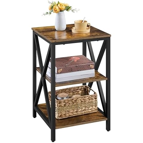 Yaheetech 3-Tier Wooden Side Table Cover