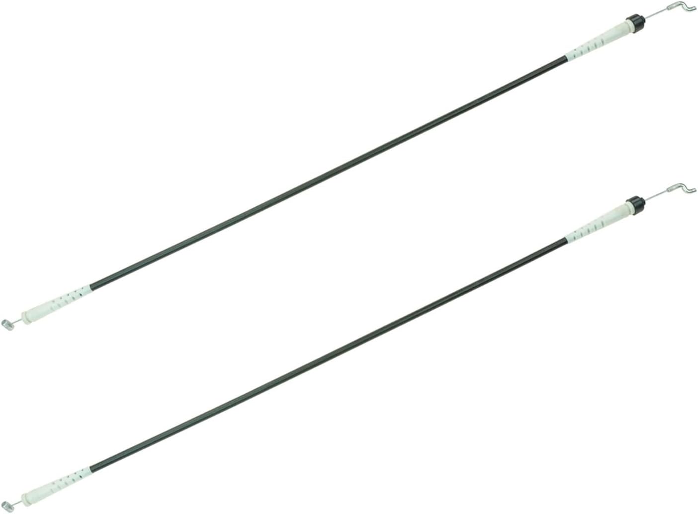 TRQ Inner Inside Door Handle Latch Cable Pair Set Compatible with Ford Bronco F150 F250 Pickup