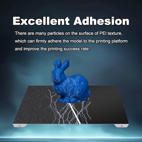 Image of 310x315mm Black Build Plate for K1 MAX /Ender 3 V3 Plus /CR-10 Smart /Smart Pro, Double Sided Textured PEI+Smooth PEI Flexible Spring Steel Platform Heated Printing Bed for Creality 3D Printer