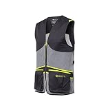 Beretta Unisex Full Mesh Breathable Performance Competition Vest, Ebony & Ice Gray, XX-Large