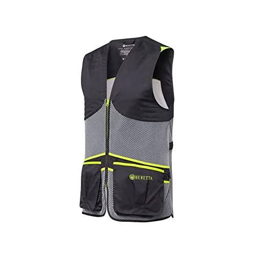 Image of Beretta Unisex Full Mesh Shooting Vest - Breathable Lightweight Competition Vest with Cartridge Pockets & Comfortable Fit | Breathable, lightweight apparel, with cartridge pockets, comfortable fit