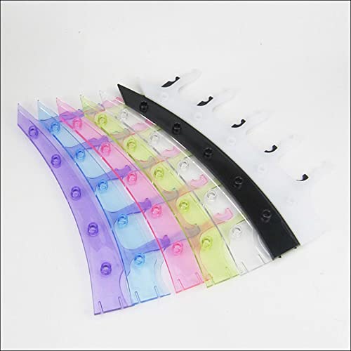 Support de lunettes transparent rose à design vertical 5 niveaux - 8
