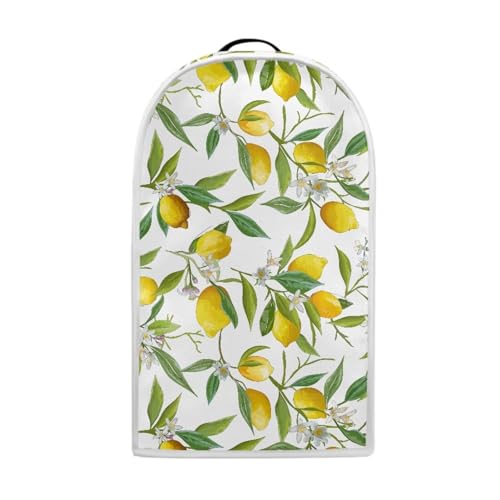Image of Yellow Lemon Blender Dust Cover, Anti Fingerprint Polyester Stand Mixer or Coffee Maker Appliance Protector, Machine Washable Blender Cover for Kitchen Appliance