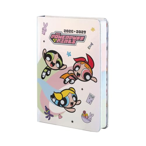 Grupo Erik Agenda 2026 2027 pequeña Las Supernenas - Agenda escolar 2026 2027 Semana Vista de Bolsillo (Tamaño: A6) para Universidad │ Tapa blanda, Ilustraciones y Pegatinas │ 17 MESES