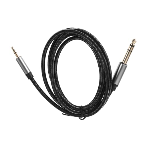 UPKOCH cable de audio aporte cables jack estéreo Auricular cable estéreo cable auxiliar cable amplificador cable de bocina cables para DJ cables estéreo Todo el conductor de cobre Negro