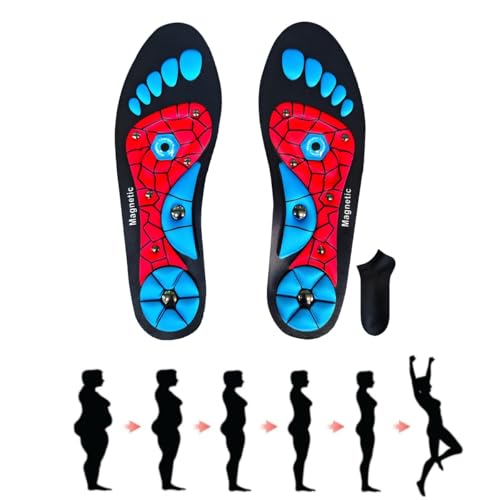 Magnetic Insoles for Foot Pain Relief & Arch Support – All-Day Comfort with Breathable Socks for Work Boots