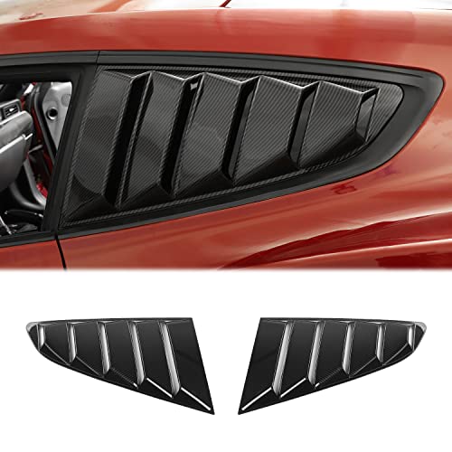 CheroCar Rear Quarter Side Window Scoop Louvers Sun Shade Cover